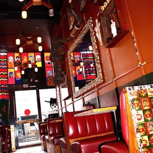 the interior of a restaurant