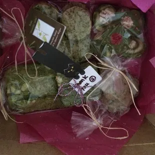 sesame cookies, matcha yuzu cookies, matcha cookies, matcha coconut almond crisps with yuzu, matcha white chocolate brownies!