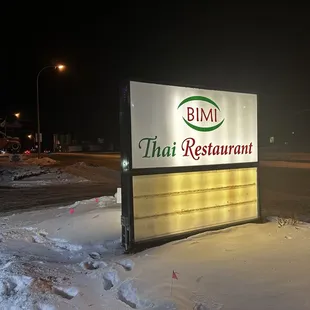 Restaurant sign