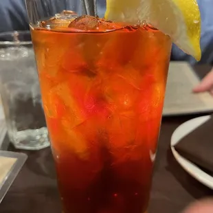 Unsweetened iced tea