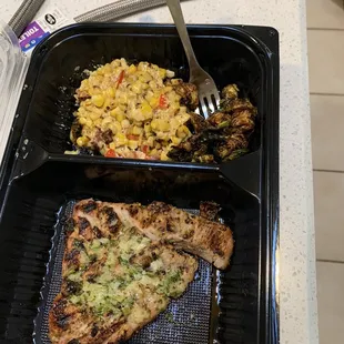 One of our takeout orders. Solidly packed and still warm when we got it home.