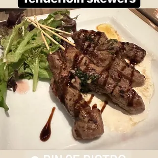 Beef Tenderloin Skewers*