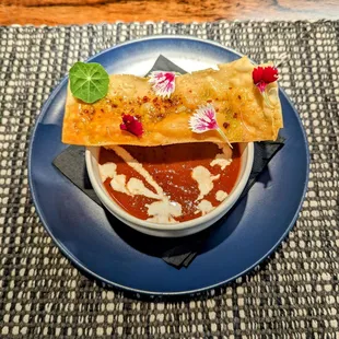 Roasted red pepper soup