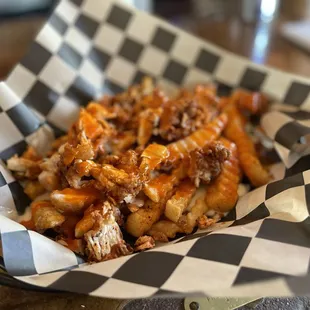 Buffalo chicken cheese fries