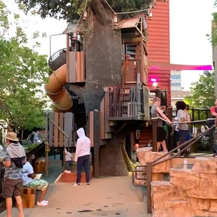 Play area next to restaurant