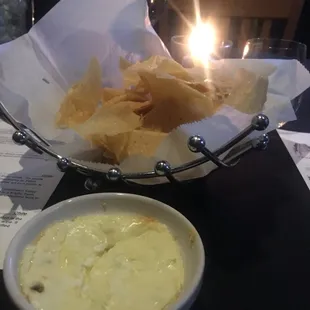 Green Chili Queso.  Hot dang this is good