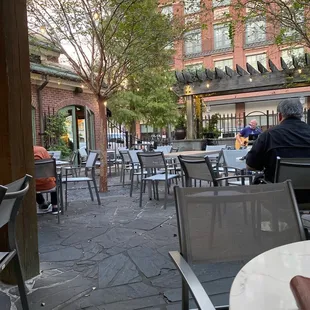 Patio Seating Area with Live Music Guest