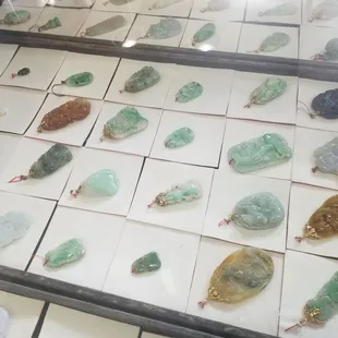 Jade pendants,  carved vintage styles from 30+ years ago