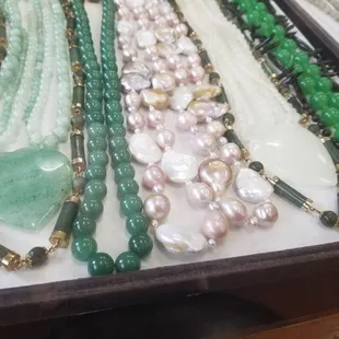 Jade pendants,  carved vintage styles from 30+ years ago