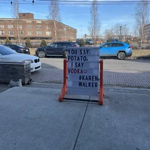 Cute sign outside