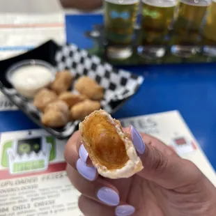 empty cheese curd
