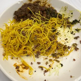 Throwing in the towel on the over cooked noodles!