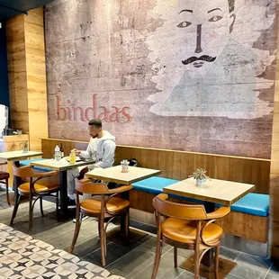 a man sitting at a table