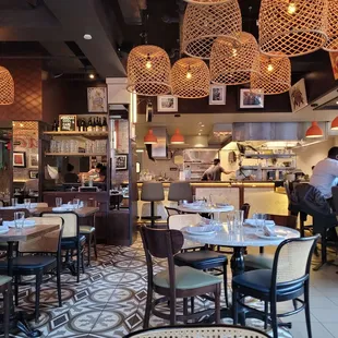 the interior of a restaurant
