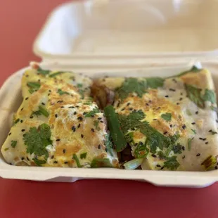 Pork belly Jian bing