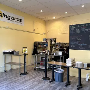 the inside of a restaurant