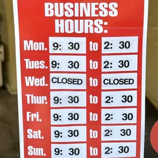 Business Hours 9-8-2023.