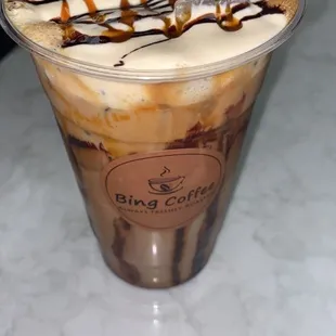 The drinks always look like art when Bing makes them!