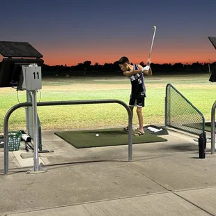 Can't beat the sunsets at Bings golf range