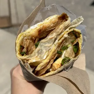 Fried Tofu Jiangbing (spicy)