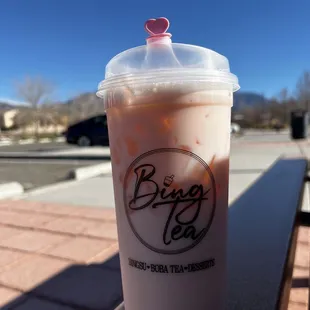 Mediterranean Rose Milk Tea