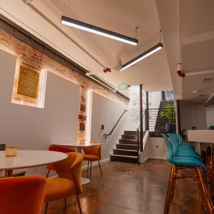 the interior of a restaurant