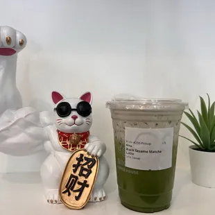 Black Sesame Matcha aesthetic