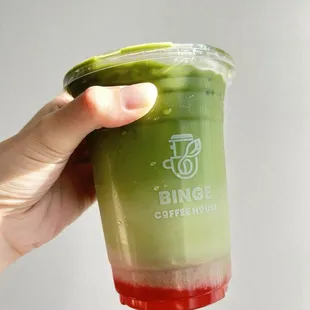 Strawberry Matcha Latte