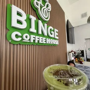 Vietnamese Iced Coffee with Matcha Foam