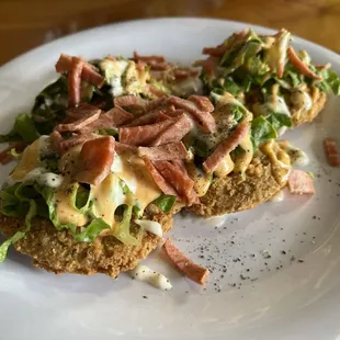 Loaded Fried Green Tomatoes