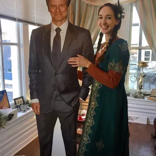 a man and a woman in formal attire