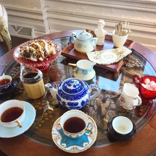 a variety of teas on a table
