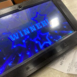 Won the last bonus round!