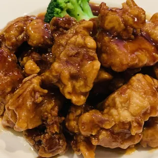 General Tao Chicken.  Best we ever had!!!!!