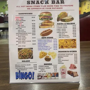 Snack bar