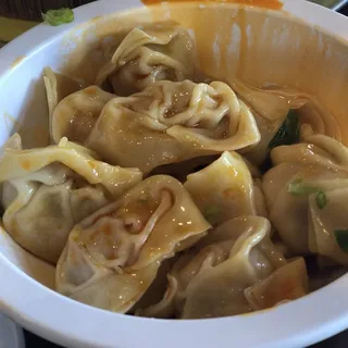 10 Pieces Shrimp & Pork Wonton in Chili on