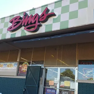 the front of the store