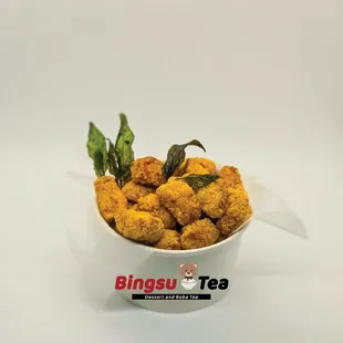 Fried King Oyster Mushroom