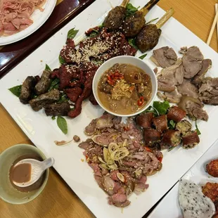 Goat meat 7 dishes are very delicious