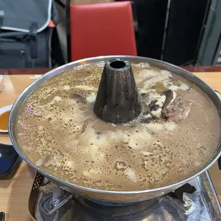 Goat and ox tail hot pot