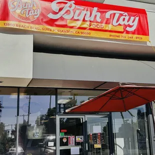 Binh Tay Food 
 12860 Beach Blvd., Suite H, Stanton, CA 90680
 Temporary banner