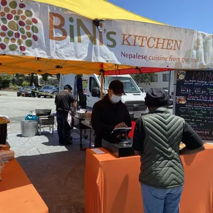 Binis cooked to order