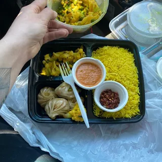 Vegan and Vegetarian Combo Meal