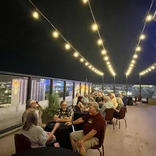 One side of pool deck