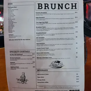 Brunch Menu