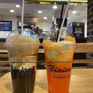 Root beer float Orange dream float