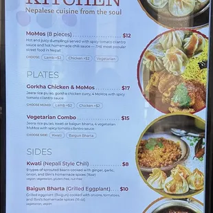 Menu at the Post Plaza location as of 2023-12-01