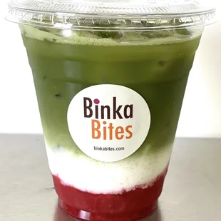 Strawberry Matcha Latte