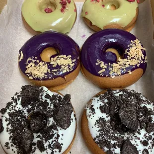 Binka Donuts: Matcha, Ube, and Cookies and Cream