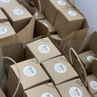 Binka Bites cupcakes - individually boxed. Custom order.